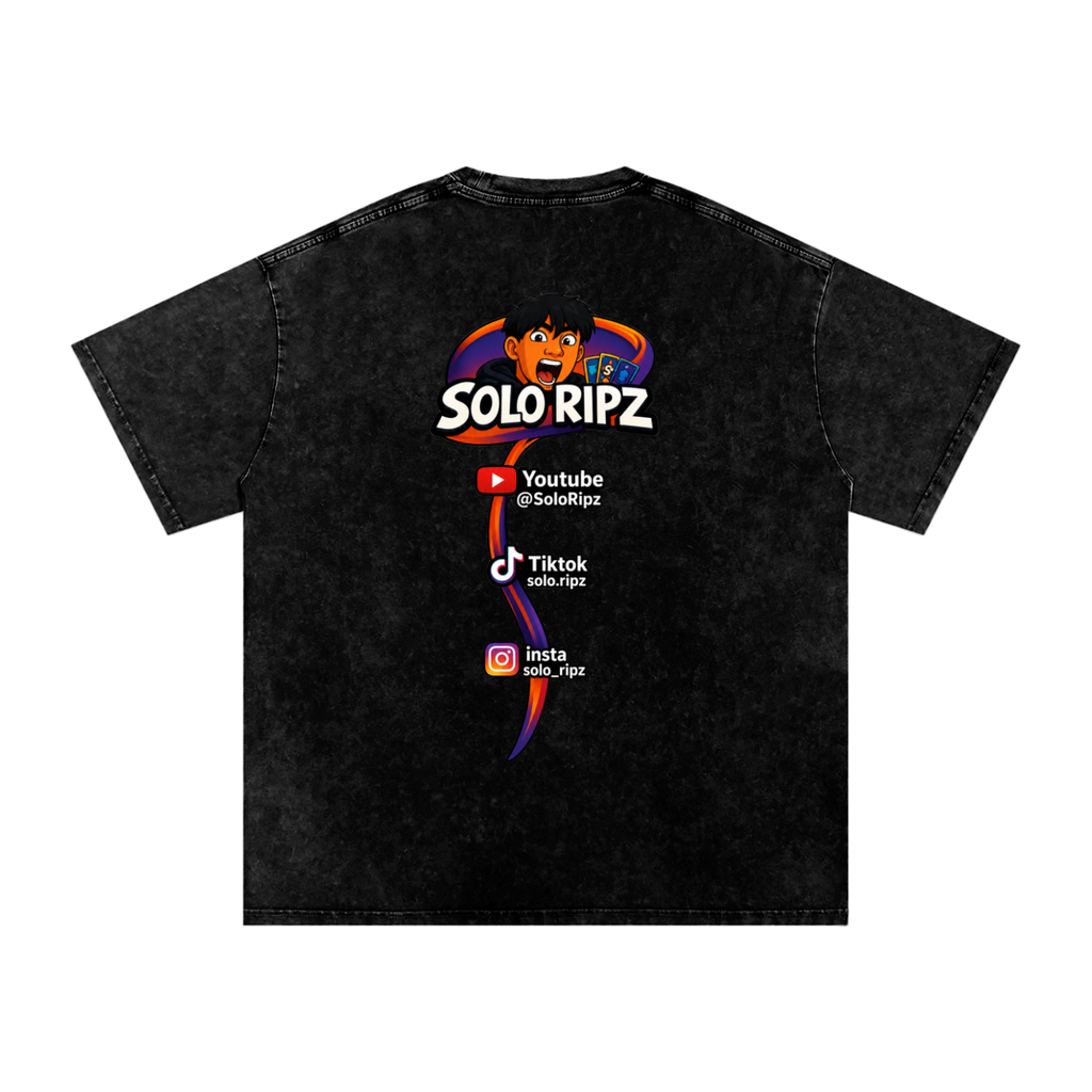 Solo Ripz | Snow Washed Oversized Cotton T-Shirt